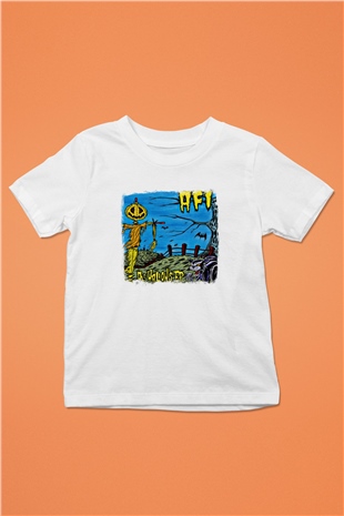 Afi Baskılı Unisex Beyaz Çocuk Tişört