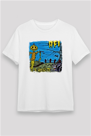 Afi Baskılı Unisex Beyaz Tişört