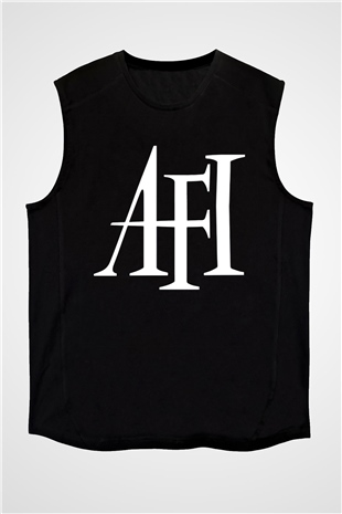 Afi Siyah Unisex Kolsuz Tişört