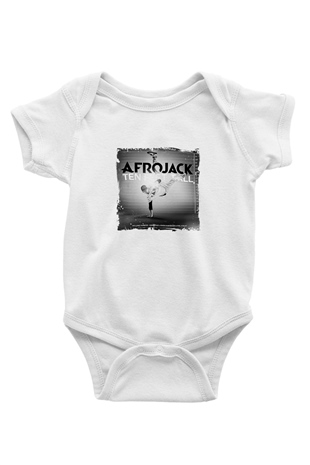 Afrojack Baskılı Beyaz Bebek Body - Zıbın