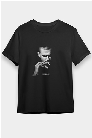 Afrojack Baskılı Unisex Siyah Tişört