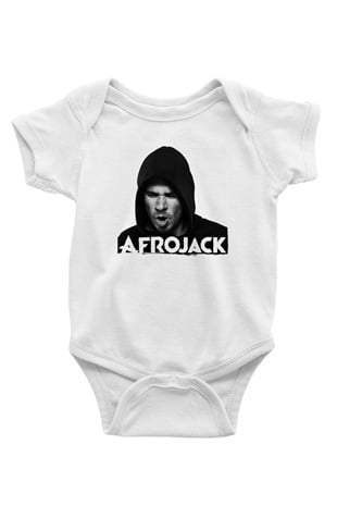 Afrojack Beyaz Bebek Body - Zıbın