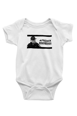 Afrojack Beyaz Bebek Body - Zıbın