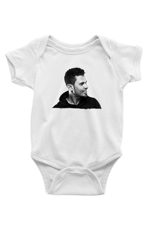 Afrojack Beyaz Bebek Body - Zıbın
