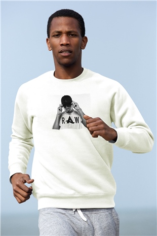 Afrojack Beyaz Unisex Sweatshirt
