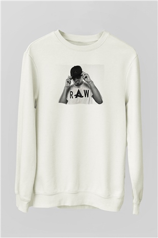 Afrojack Beyaz Unisex Sweatshirt