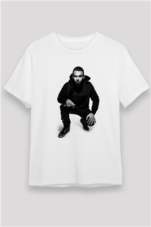 Afrojack Beyaz Unisex Tişört T-Shirt - TişörtFabrikası