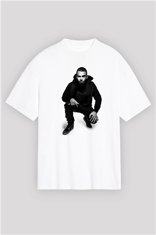 Afrojack Beyaz Oversize Tişört Oversize T-shirt - TişörtFabrikası