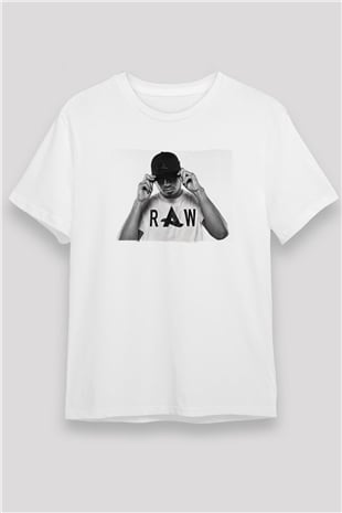 Afrojack Beyaz Unisex Tişört T-Shirt - TişörtFabrikası