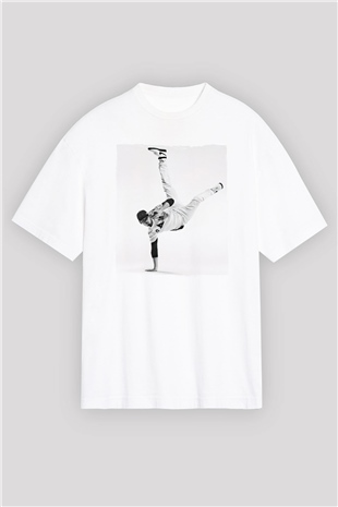 Afrojack Beyaz Oversize Tişört Oversize T-shirt - TişörtFabrikası