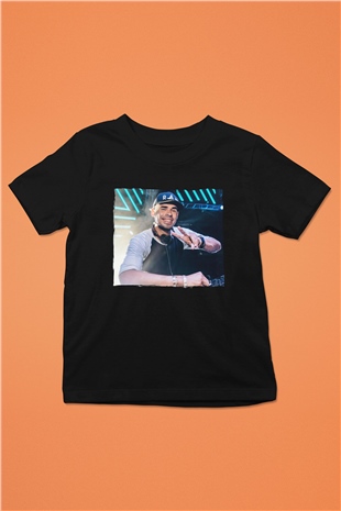 Afrojack Siyah Unisex Çocuk Tişört