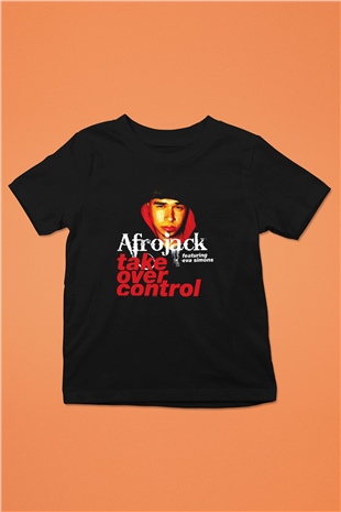 Afrojack Siyah Unisex Çocuk Tişört