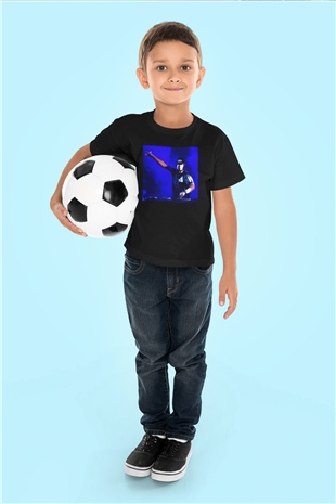 Afrojack Siyah Unisex Çocuk Tişört