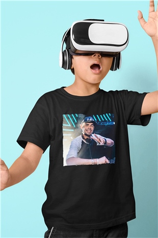 Afrojack Siyah Unisex Çocuk Tişört