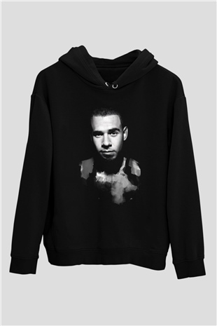 Afrojack Siyah Unisex Kapüşonlu Sweatshirt