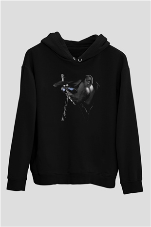 Afrojack Siyah Unisex Kapüşonlu Sweatshirt