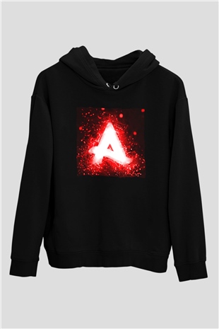 Afrojack Siyah Unisex Kapüşonlu Sweatshirt