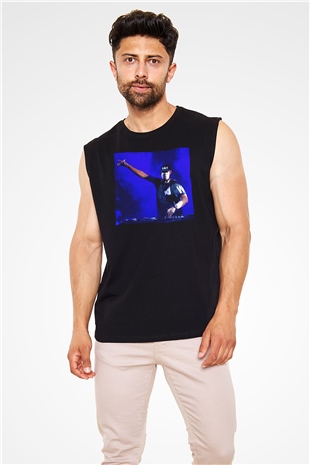 Afrojack Siyah Unisex Kolsuz Tişört