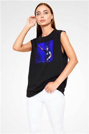 Afrojack Siyah Unisex Kolsuz Tişört