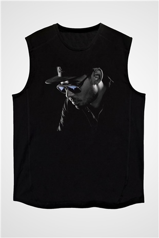 Afrojack Siyah Unisex Kolsuz Tişört