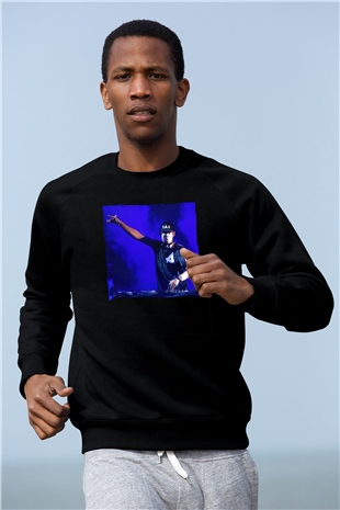 Afrojack Siyah Unisex Sweatshirt
