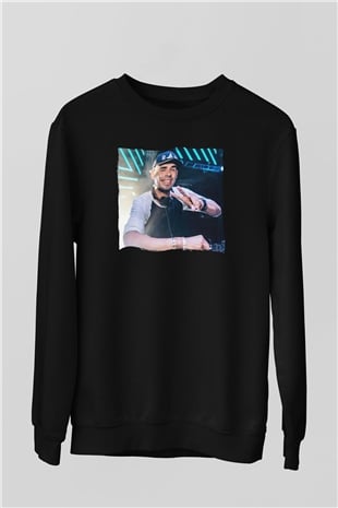 Afrojack Siyah Unisex Sweatshirt