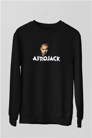 Afrojack Siyah Unisex Sweatshirt