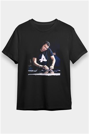 Afrojack Siyah Unisex Tişört T-Shirt - TişörtFabrikası