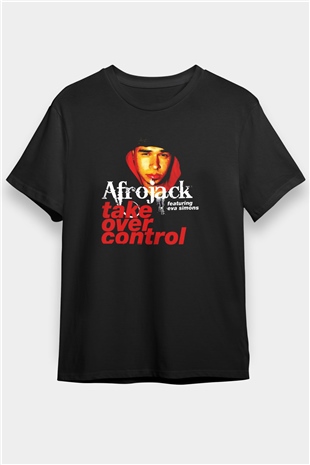 Afrojack Siyah Unisex Tişört T-Shirt - TişörtFabrikası