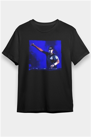 Afrojack Siyah Unisex Tişört T-Shirt - TişörtFabrikası