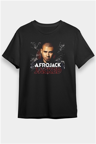 Afrojack Siyah Unisex Tişört T-Shirt - TişörtFabrikası