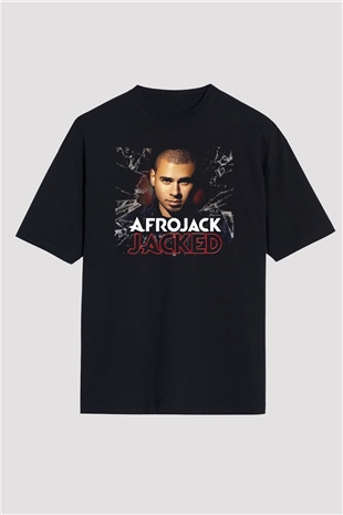 Afrojack Siyah Oversize Tişört Oversize T-shirt - TişörtFabrikası