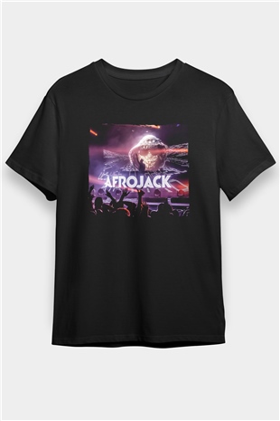 Afrojack Siyah Unisex Tişört T-Shirt - TişörtFabrikası