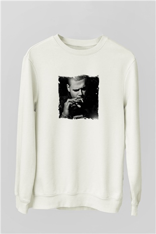 AfrojackBaskılı Beyaz Sweatshirt