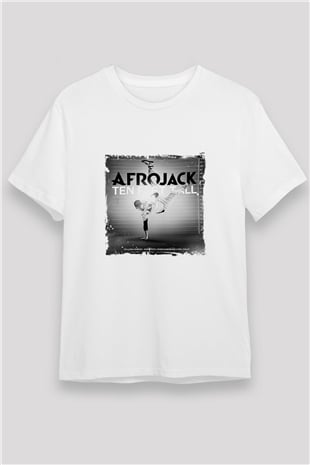 AfrojackBaskılı Beyaz Tişört
