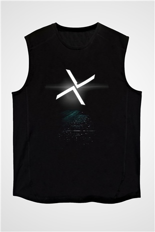 After The Burial Baskılı Unisex Siyah Kolsuz Tişört - Tshirt
