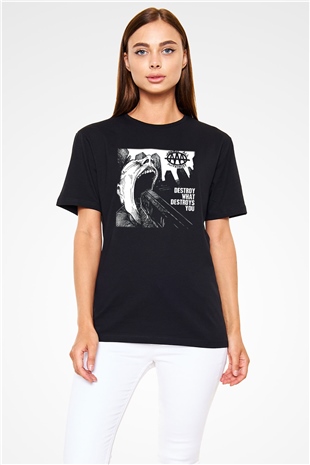 Against All Authority Siyah Unisex Tişört T-Shirt - TişörtFabrikası