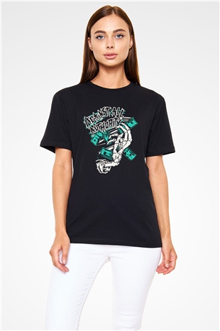 Against All Authority Siyah Unisex Tişört T-Shirt - TişörtFabrikası