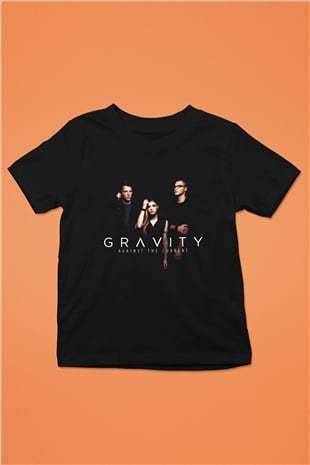 Against The Current Baskılı Siyah Unisex Çocuk Tişört