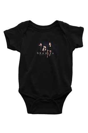 Against The Current Baskılı Unisex Siyah Bebek Body - Zıbın