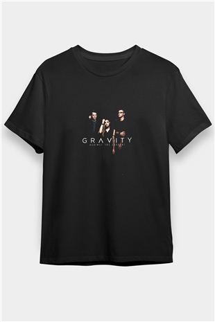Against The Current Baskılı Unisex Siyah Tişört