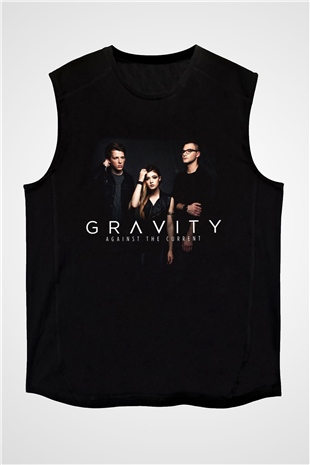 Against The Current Siyah Unisex Kolsuz Tişört