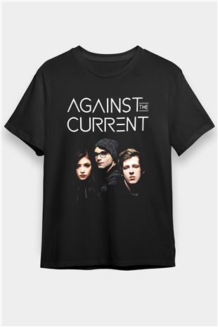 Against The Current Siyah Unisex Tişört T-Shirt - TişörtFabrikası