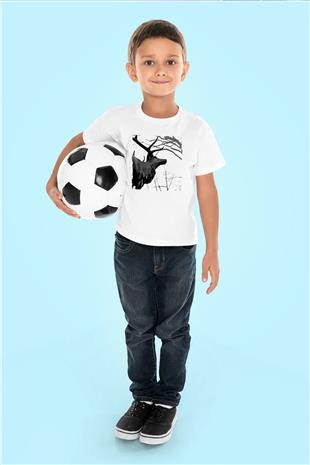 Agalloch Baskılı Beyaz Unisex Beyaz Çocuk Tişört - Tshirt