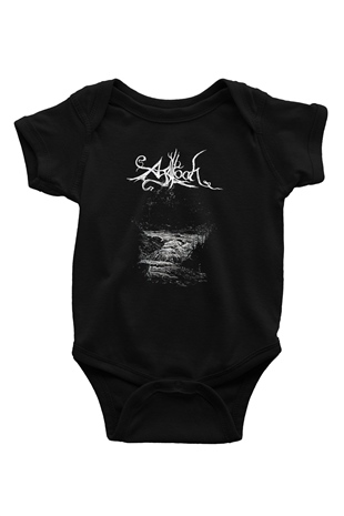 Agalloch Baskılı Unisex Siyah Bebek Body - Zıbın