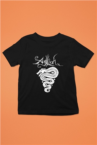 Agalloch Baskılı Unisex Siyah Çocuk Tişört - Tshirt
