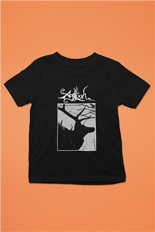 Agalloch Baskılı Unisex Siyah Çocuk Tişört - Tshirt