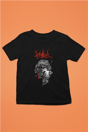 Agalloch Baskılı Unisex Siyah Çocuk Tişört - Tshirt
