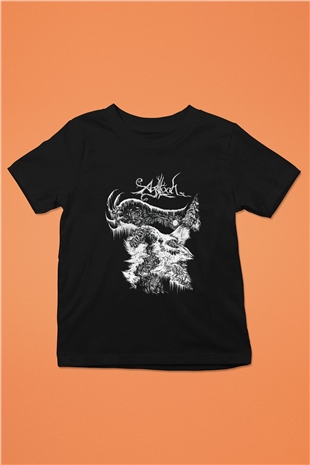 Agalloch Baskılı Unisex Siyah Çocuk Tişört - Tshirt