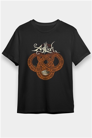 Agalloch Baskılı Unisex Siyah Tişört - Tshirt